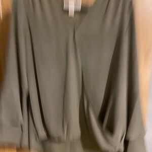 Michael Kors Olive Green Blouse